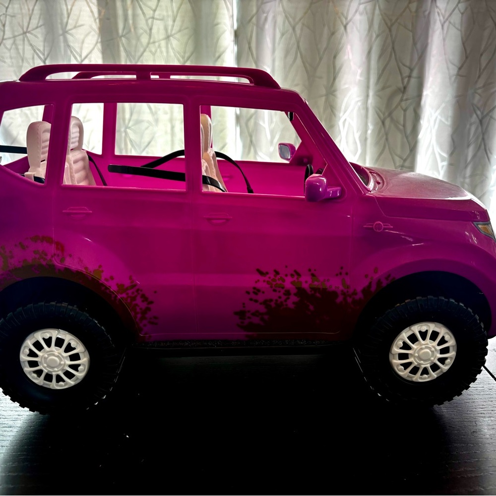 Pink Barbie Farm Girl Jeep